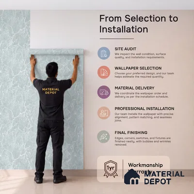 72524-3 | 5 Meter x 42 Inches Marble Look Wallpaper - 57.41 Sq. Ft. | Minimum 10% wastage during installation