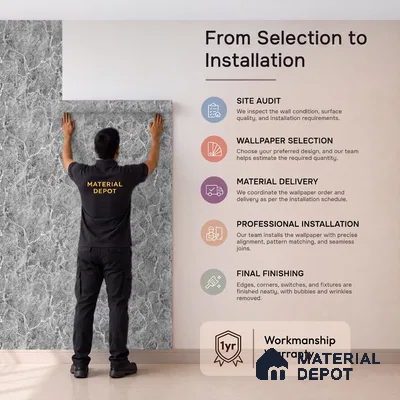 72524-4 | 5 Meter x 42 Inches Marble Look Wallpaper - 57.41 Sq. Ft. | Minimum 10% wastage during installation