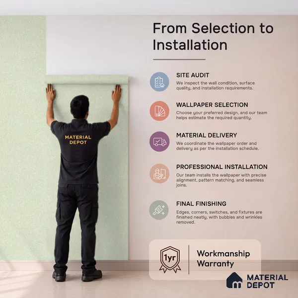 72519-4 | 5 Meter x 42 Inches Patterned Look Wallpaper - 57.41 Sq. Ft. | Minimum 15% wastage during installation