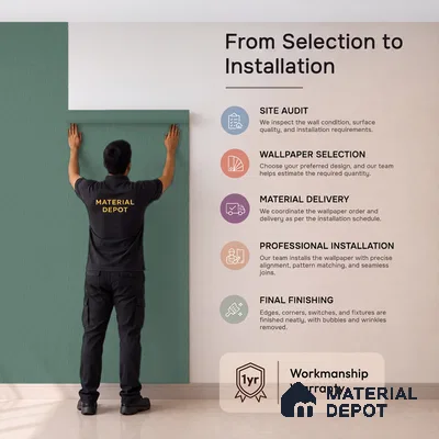 72506-6 | 5 Meter x 42 Inches Texture Look Wallpaper - 57.41 Sq. Ft. | Minimum 15% wastage during installation