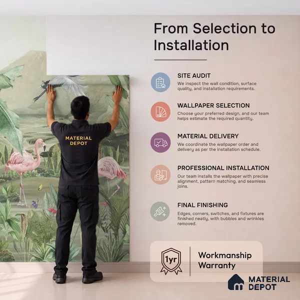 Tropical Jungle Themed Canvas (Customised Wallpaper)