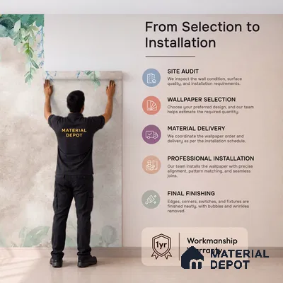 Water Color Look Hanging Floral for Bedrooms Pink Canvas (Customised Wallpaper)