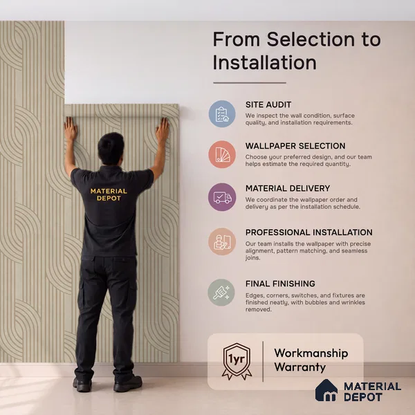 Arc Fusion Abstract Modern Look Room Soft Feel (Customised Wallpaper)