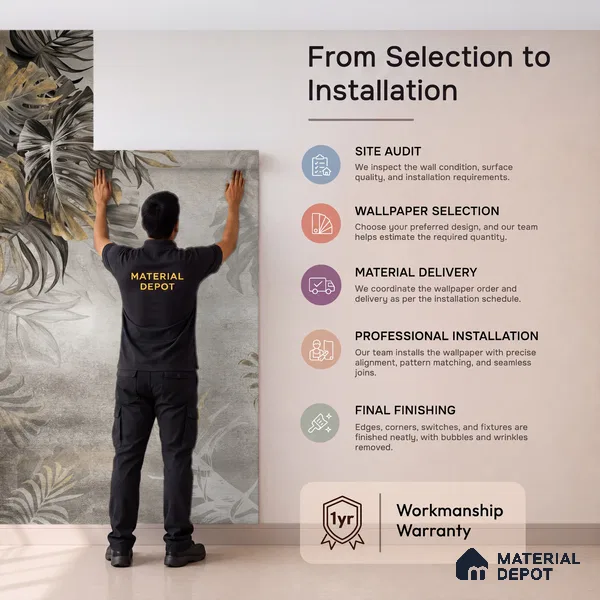 Tropical Cascade Customised Room Handmade (Customised Wallpaper)