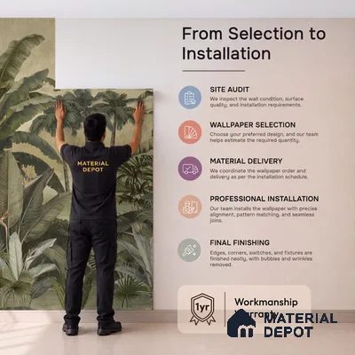 Lush European Landscape Canvas Finish (Customised Wallpaper)