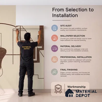 Timeless Structures Brown Abstract Customised Canvas Wallpaper for Rooms