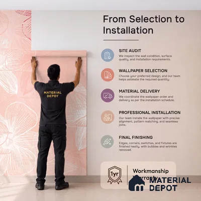 Blossom Mist Pastel Floral Watercolor Blend | WP 04132 Canvas Texture Finish Florals Style luxurious Customized size Wallpaper | 250 GSM WP01CNF Paper | (MOQ = 30 Sq. Ft.)