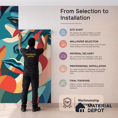 WP 04152 B | Emotional Geometry | Multicolour Bright Cubist Face Art Abstract Look Wallpaper Non Woven Matte Finish (Customised Size) | (MOQ = 30 Sq. Ft.)