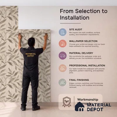 1369 | 10 Meter x 21 Inches Florals Look Wallpaper - 57.41 Sq. Ft. | Minimum 15% wastage during installation