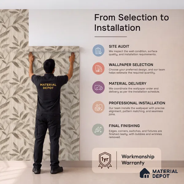 1369 | 10 Meter x 21 Inches Florals Look Wallpaper - 57.41 Sq. Ft. | Minimum 15% wastage during installation