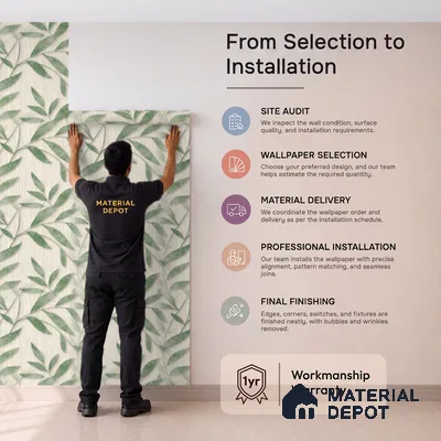 1366 | 10 Meter x 21 Inches Florals Look Wallpaper - 57.41 Sq. Ft. | Minimum 15% wastage during installation