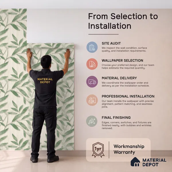 1366 | 10 Meter x 21 Inches Florals Look Wallpaper - 57.41 Sq. Ft. | Minimum 15% wastage during installation