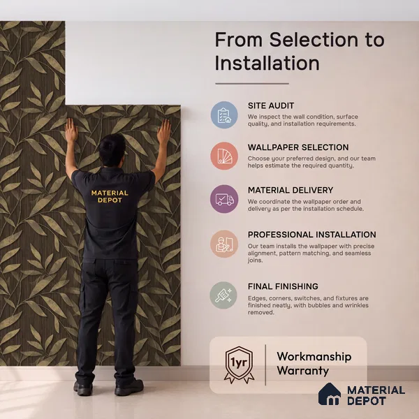 1370 | 10 Meter x 21 Inches Florals Look Wallpaper - 57.41 Sq. Ft. | Minimum 15% wastage during installation
