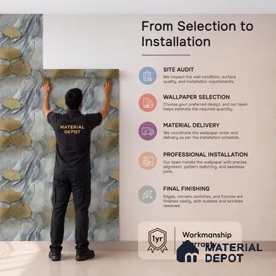 MH 201 | 10 Meter x 21 Inches Florals Look Wallpaper - 57.37 Sq. Ft. | Minimum 15% wastage during installation