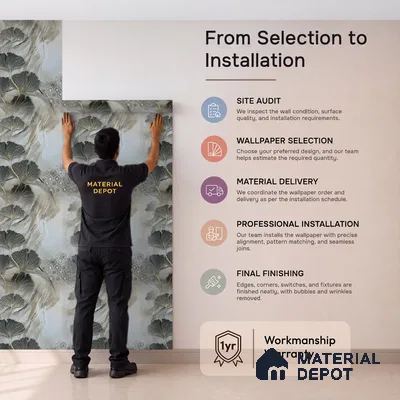MH 203 | 10 Meter x 21 Inches Florals Look Wallpaper - 57.37 Sq. Ft. | Minimum 15% wastage during installation