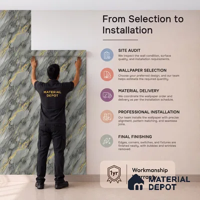 MH 228 | 10 Meter x 21 Inches Marble Look Wallpaper - 57.37 Sq. Ft.