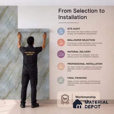MH 226 | 10 Meter x 21 Inches Marble Look Wallpaper - 57.37 Sq. Ft.