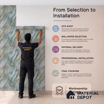MH 230 | 10 Meter x 21 Inches Marble Look Wallpaper - 57.37 Sq. Ft.