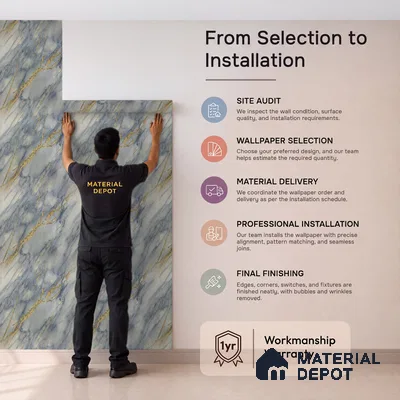 MH 231 | 10 Meter x 21 Inches Marble Look Wallpaper - 57.37 Sq. Ft.