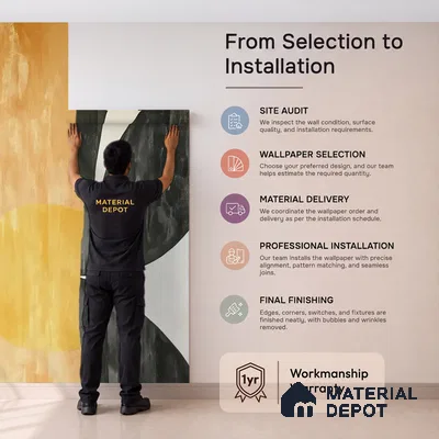 Ethernal Maze Abstract Soft Feel Customised Wallpaper for Rooms