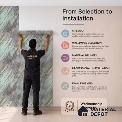 MH 229 | 10 Meter x 21 Inches Marble Look Wallpaper - 57.37 Sq. Ft. | Minimum 10% wastage during installation