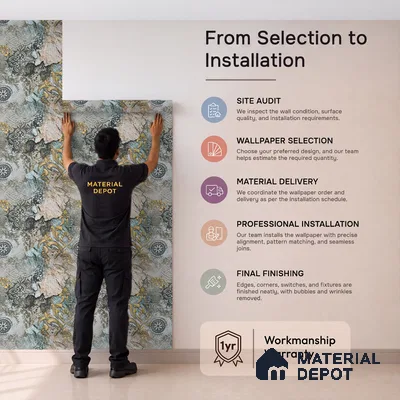 MH 277 | 10 Meter x 21 Inches Marble Look Wallpaper - 57.37 Sq. Ft. | Minimum 10% wastage during installation