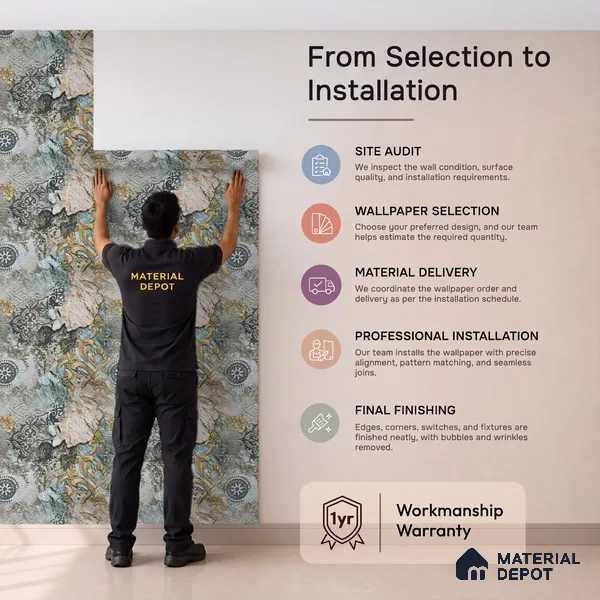 MH 277 | 10 Meter x 21 Inches Marble Look Wallpaper - 57.37 Sq. Ft. | Minimum 10% wastage during installation