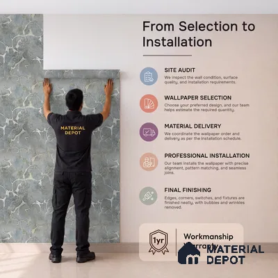 MH 266 | 10 Meter x 21 Inches Marble Look Wallpaper - 57.37 Sq. Ft.