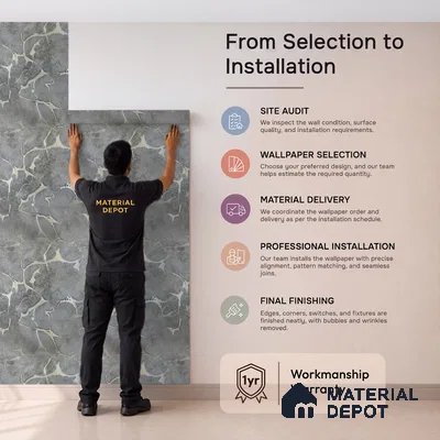 MH 267 | 10 Meter x 21 Inches Marble Look Wallpaper - 57.37 Sq. Ft.