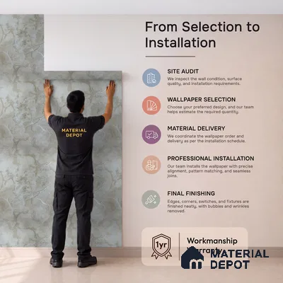 MH 264 | 10 Meter x 21 Inches Marble Look Wallpaper - 57.37 Sq. Ft. | Minimum 10% wastage during installation