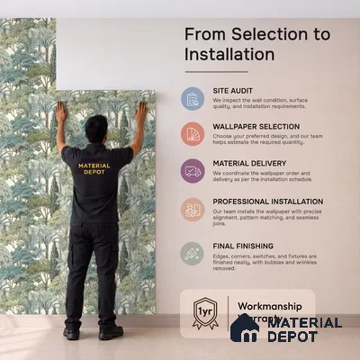 A76302 | 10 Meter x 21 Inches Nature Look Wallpaper - 57.37 Sq. Ft. | Minimum 15% wastage during installation