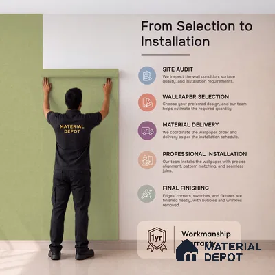A71007 | 10 Meter x 21 Inches Fabric Look Wallpaper - 57.37 Sq. Ft. | Minimum 10% wastage during installation