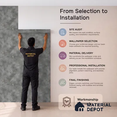 WP1327 | Grey Cloudy Wash Textured Wallpaper - 9.5 Meter x 21 Inches, 55 Sq. Ft. (Min. 15% Wastage)