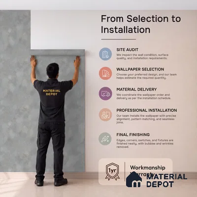 WP1337 | 9.5 Meter x 21 Inches Texture Look Wallpaper - 55 Sq. Ft.  | Minimum 15% wastage during installation