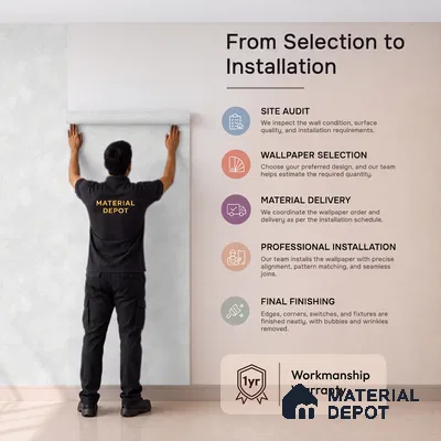 WP1335 | 9.5 Meter x 21 Inches Texture Look Wallpaper - 55 Sq. Ft.  | Minimum 15% wastage during installation