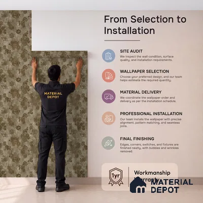 WP1360 | Olive Brown Hexagon Trellis Patterned Wallpaper - 9.5 Meter x 21 Inches, 55 Sq. Ft. (Min. 15% Wastage)