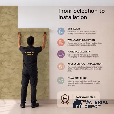 WP1315 | 9.5 Meter x 21 Inches Texture Look Wallpaper - 55 Sq. Ft.  | Minimum 15% wastage during installation