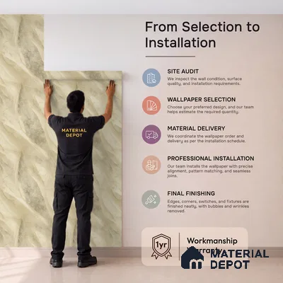 WP1304 | 9.5 Meter x 21 Inches Marble Look Wallpaper - 55 Sq. Ft.  | Minimum 10% wastage during installation