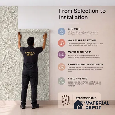 2019-4 | 5 Meter x 42 Inches Texture Look Wallpaper - 57 Sq. Ft.