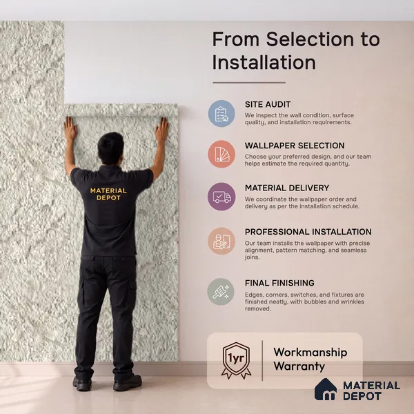 2019-4 | 5 Meter x 42 Inches Texture Look Wallpaper - 57 Sq. Ft.