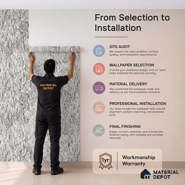 2005-1 | 5 Meter x 42 Inches Texture Look Wallpaper - 57 Sq. Ft.