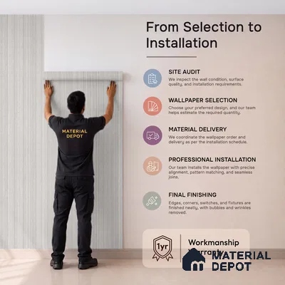 74055-1 | 5 Meter x 42 Inches Texture Look Wallpaper - 57 Sq. Ft.  | Minimum 15% wastage during installation