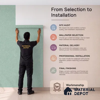 12121 | 10 Meter x 21 Inches Fabric Look Wallpaper - 57.41 Sq. Ft. | Minimum 10% wastage during installation