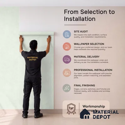 12138 | 5 Meter x 42 Inches Fabric Look Wallpaper - 57.41 Sq. Ft. | Minimum 10% wastage during installation