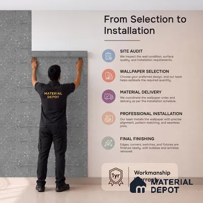 M10-7 | 10 Meter x 21 Inches Texture Look Wallpaper - 57.37 Sq. Ft. | Minimum 15% wastage during installation