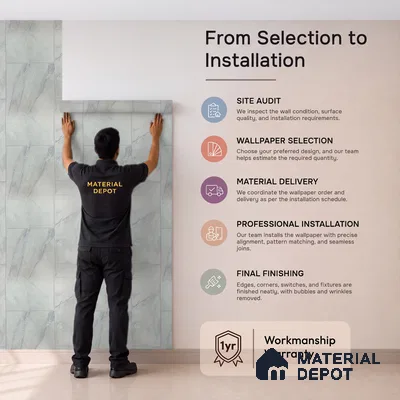 MH 242 | 10 Meter x 21 Inches Marble Look Wallpaper - 57.37 Sq. Ft.