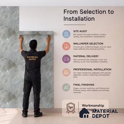 MH 257 | 10 Meter x 21 Inches Marble Look Wallpaper - 57.37 Sq. Ft.