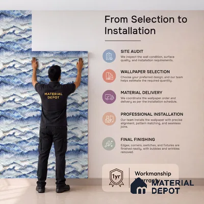 MM02 | 10 Meter x 21 Inches Abstract Look Wallpaper - 57.37 Sq. Ft. | Minimum 15% wastage during installation