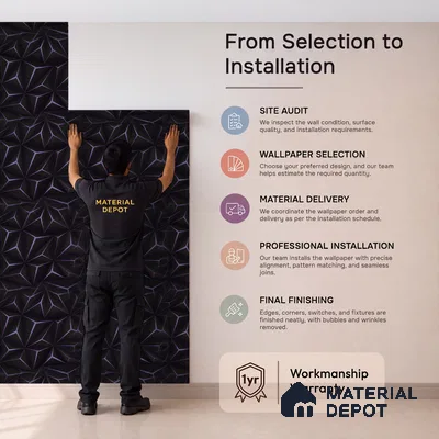 M20-1 | 10 Meter x 21 Inches Patterned Look Wallpaper - 57.37 Sq. Ft. | Minimum 15% wastage during installation