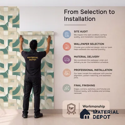 A76001 | 10 Meter x 21 Inches Abstract Look Wallpaper - 57.37 Sq. Ft. | Minimum 15% wastage during installation